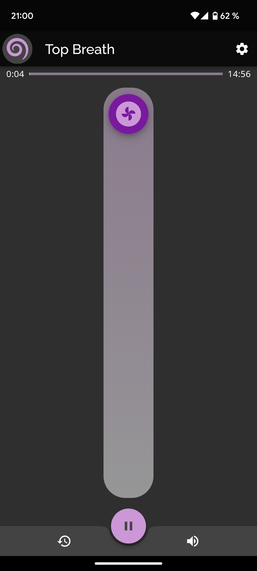 Top Breath coherence cardiaque screenshot exhale dark mode img