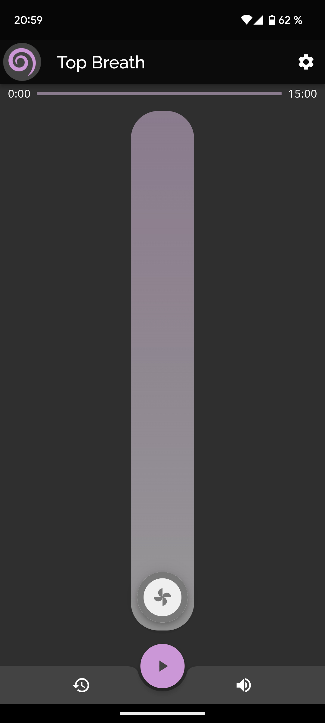 Top Breath coherence cardiaque screenshot inhale dark mode img