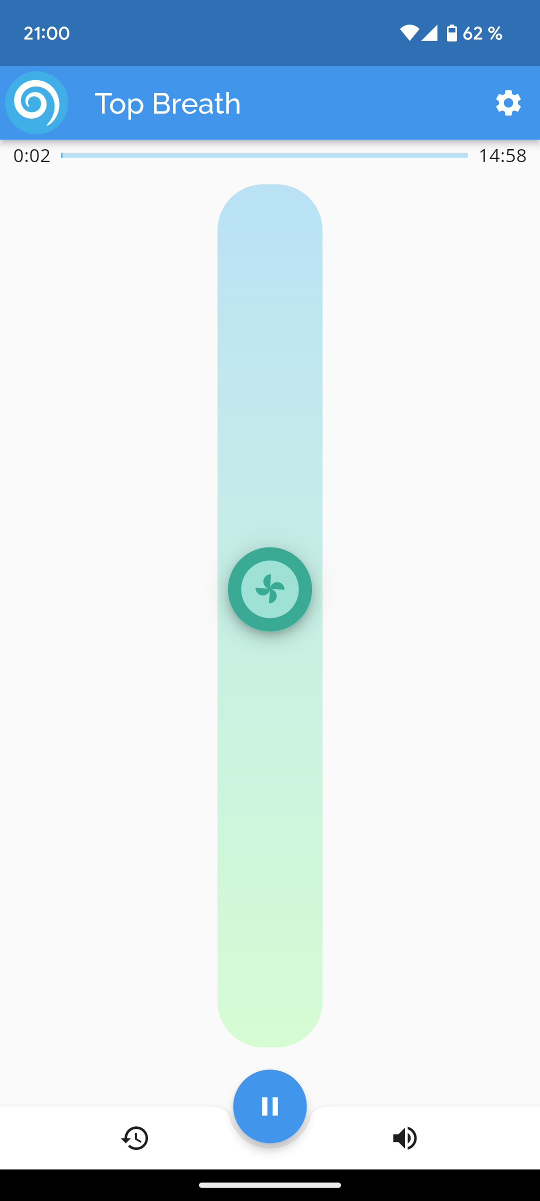 Top Breath coherence cardiaque screenshot inhale half way img